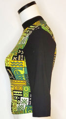 AP Green/Black African knit top