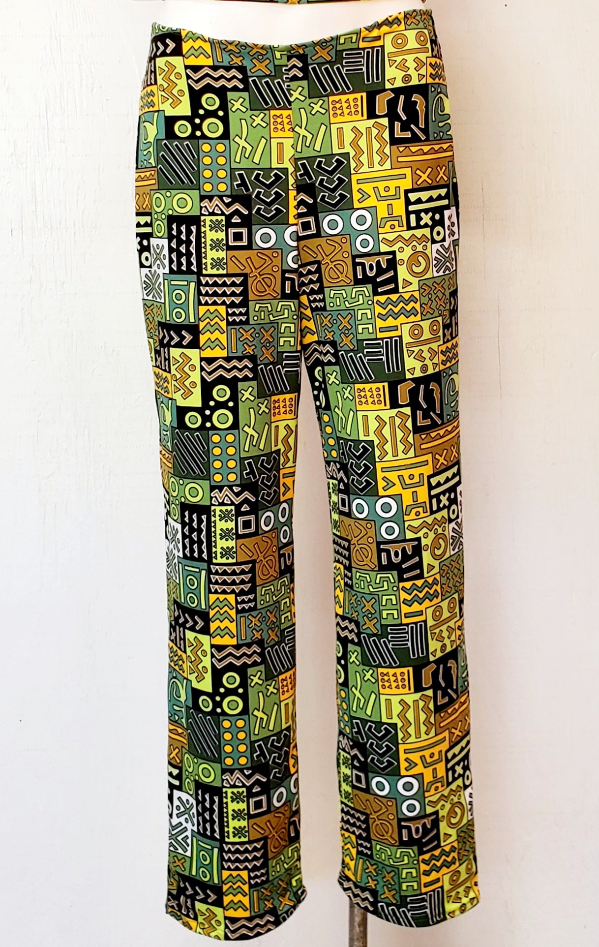 AP Green/Black African Knit Print