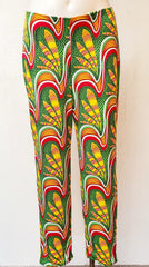 AP Yellow Green African Print Pant