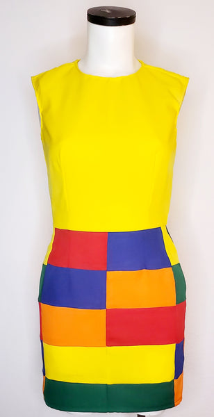 FF Yellow Patch Layer Dress