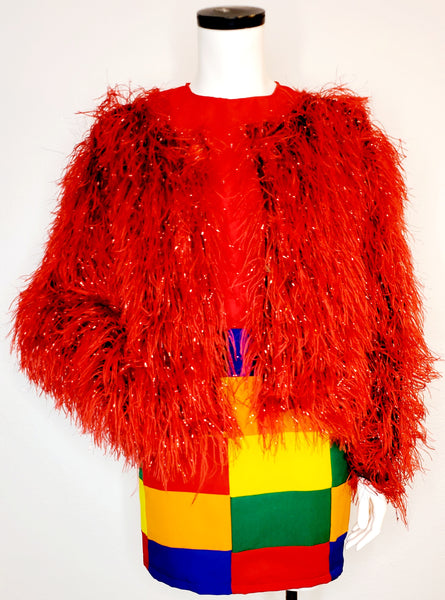 FF Red Fur Jacket