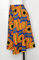 AP Orange African Print knit skirt