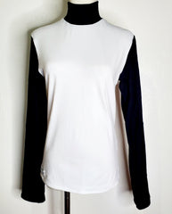 WA White Black Turtle Neck