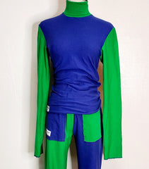 WA Blue Green Turtle Neck