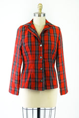 CC1 Red Plaid Blazer