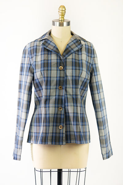 CC1 Blue Plaid Blazer