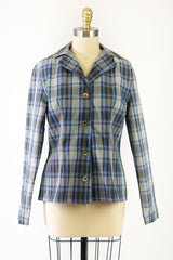 CC1 Blue Plaid Blazer